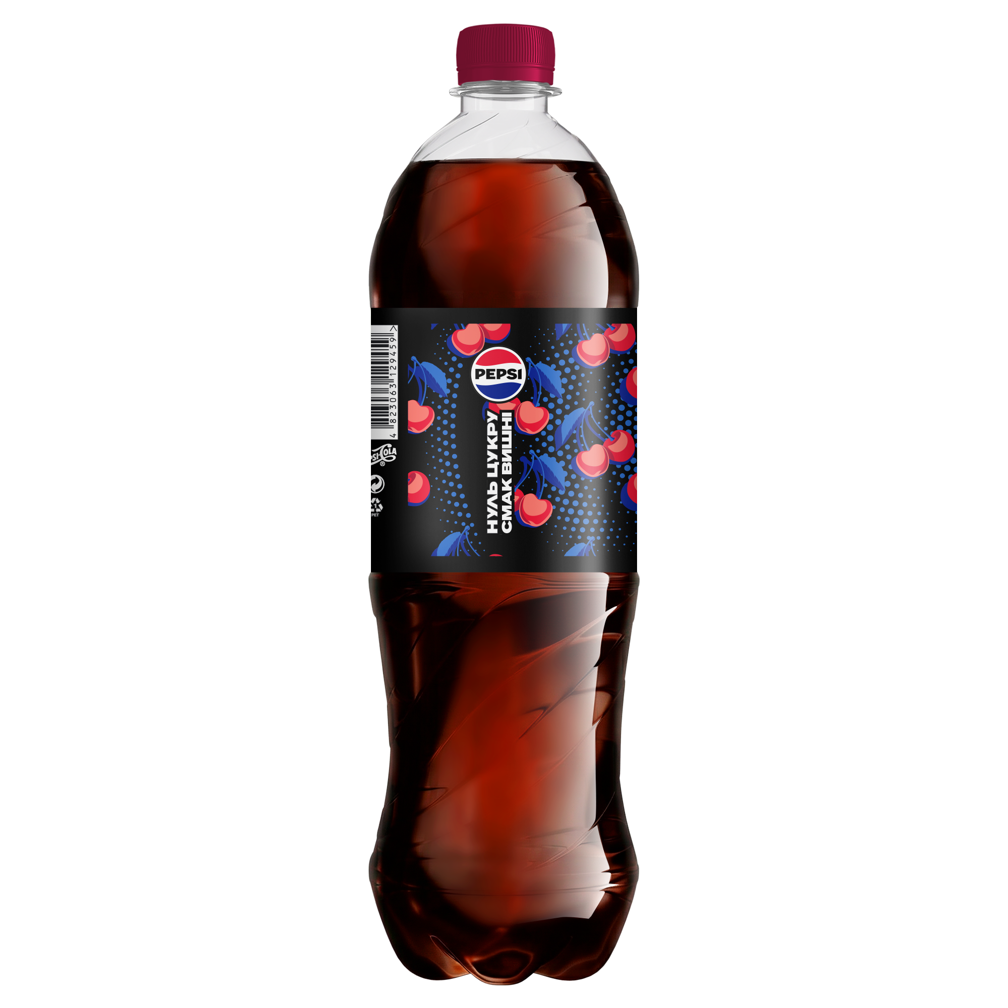 Pepsi Zero Cherry 1.25л 1-6 ПЕТ UA